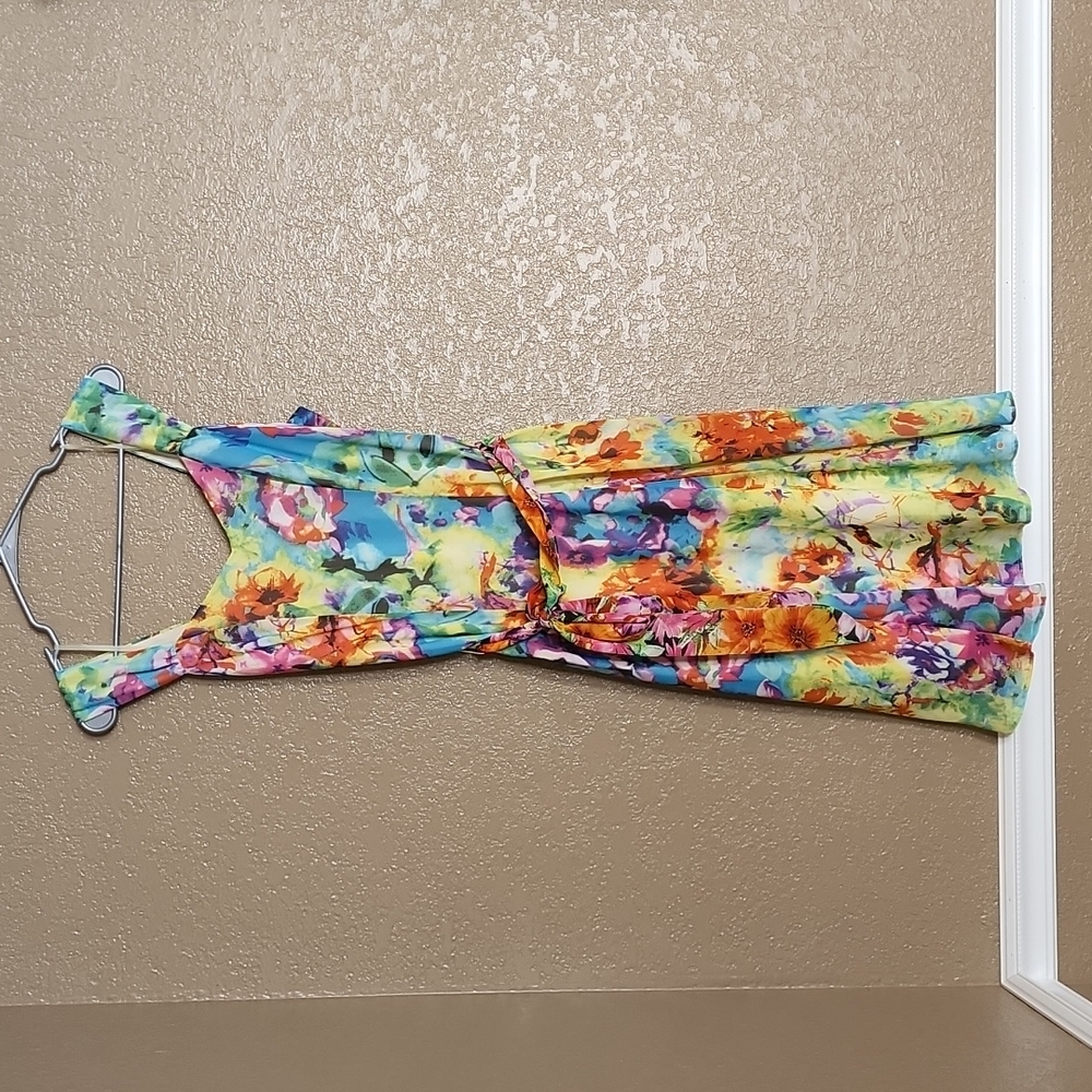 Robbie Bee Floral Midi Dress